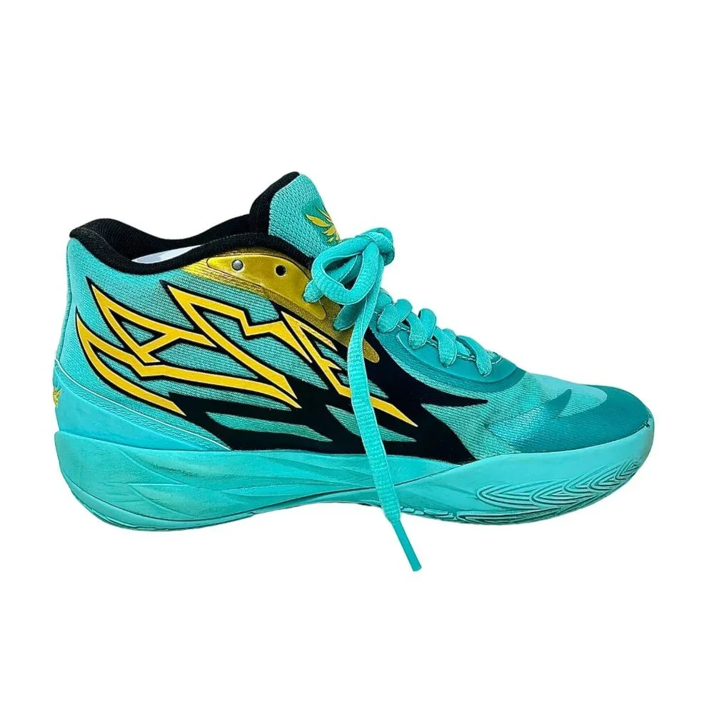 Puma Mens LaMelo Ball PE Honeycomb Elektro‎ Aqua Blue 377616-01 Sneaker US Sz 6
